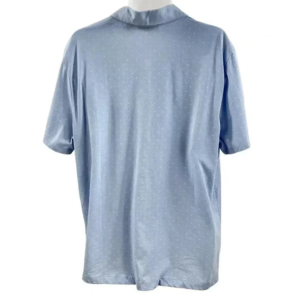 Perry Ellis Mens Short Sleeve Polo Shirt XXL Blue Arrow Print Pima Cotton New - Picture 4 of 11